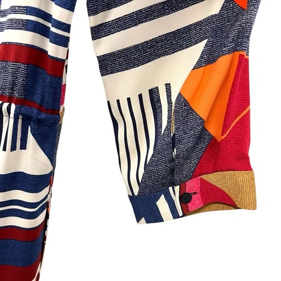 Diane Von Furstenberg Freya Silk Blend Colorful Abstract Shift Dress Women’s 8 - Picture 9 of 15